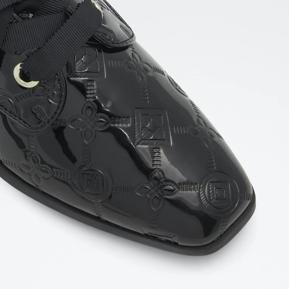 Aldo Oxford shoes Womens 8.5 Black Patent Flex Comfort Tech Shoes - Picture 10 of 14